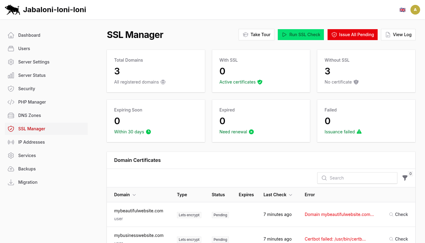 SSL Manager